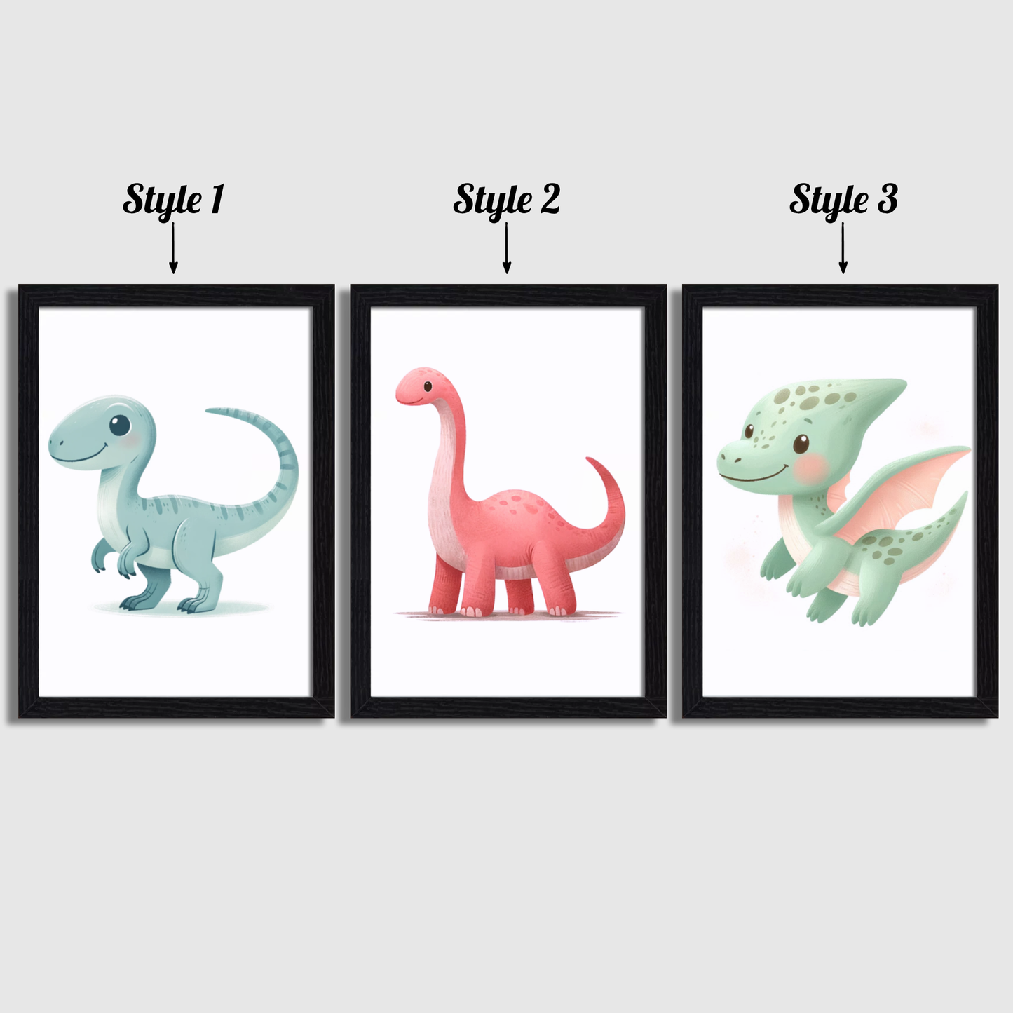 Kids Dinosaur Print Set