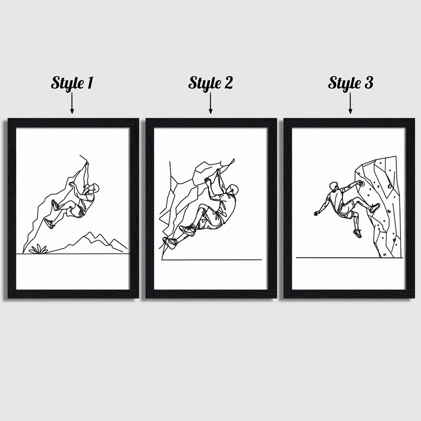 Minimal Climbing Print Set