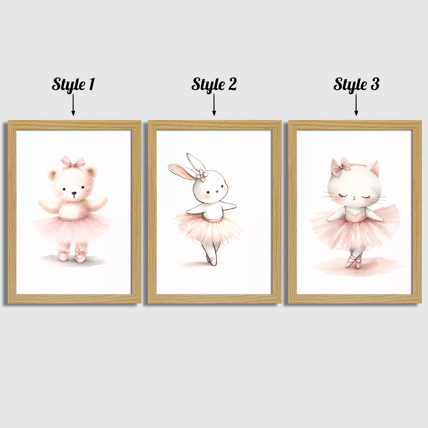 Animal Ballet Print Set