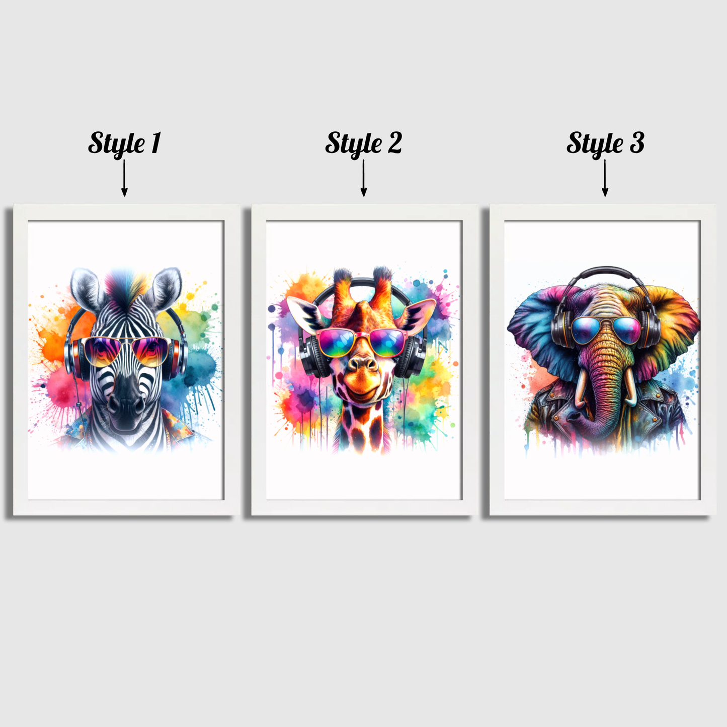 Animal Gaming Print Set