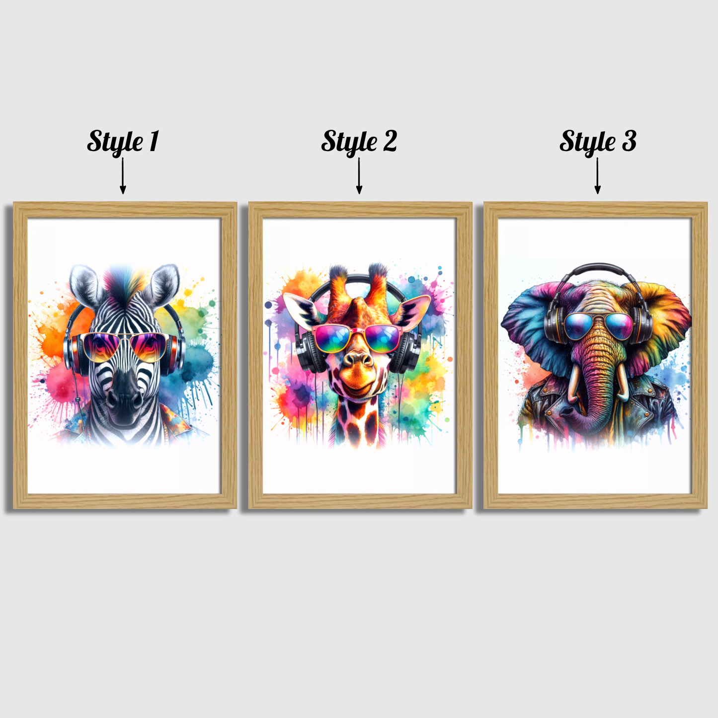 Animal Gaming Print Set