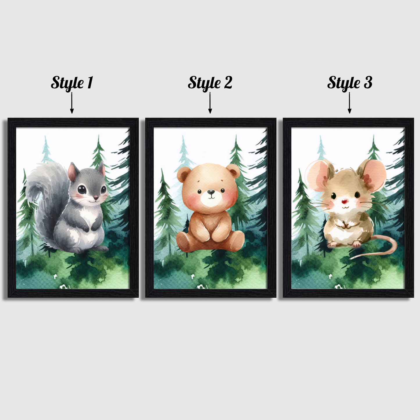 Woodland Nursery Print Set