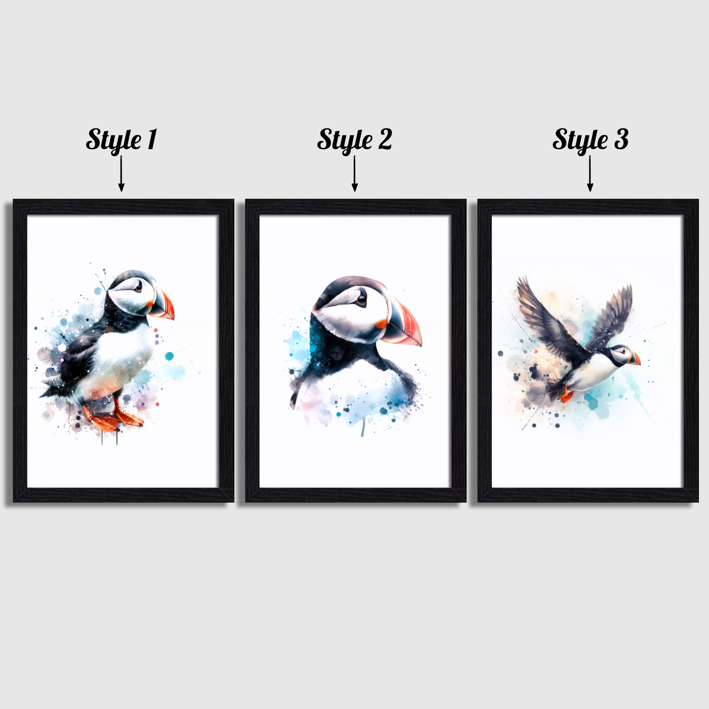 Puffin Print Set