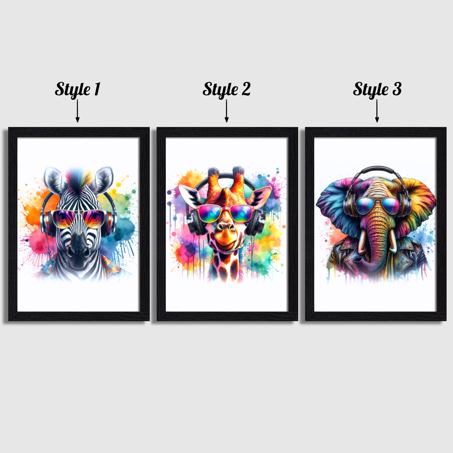 Animal Gaming Print Set