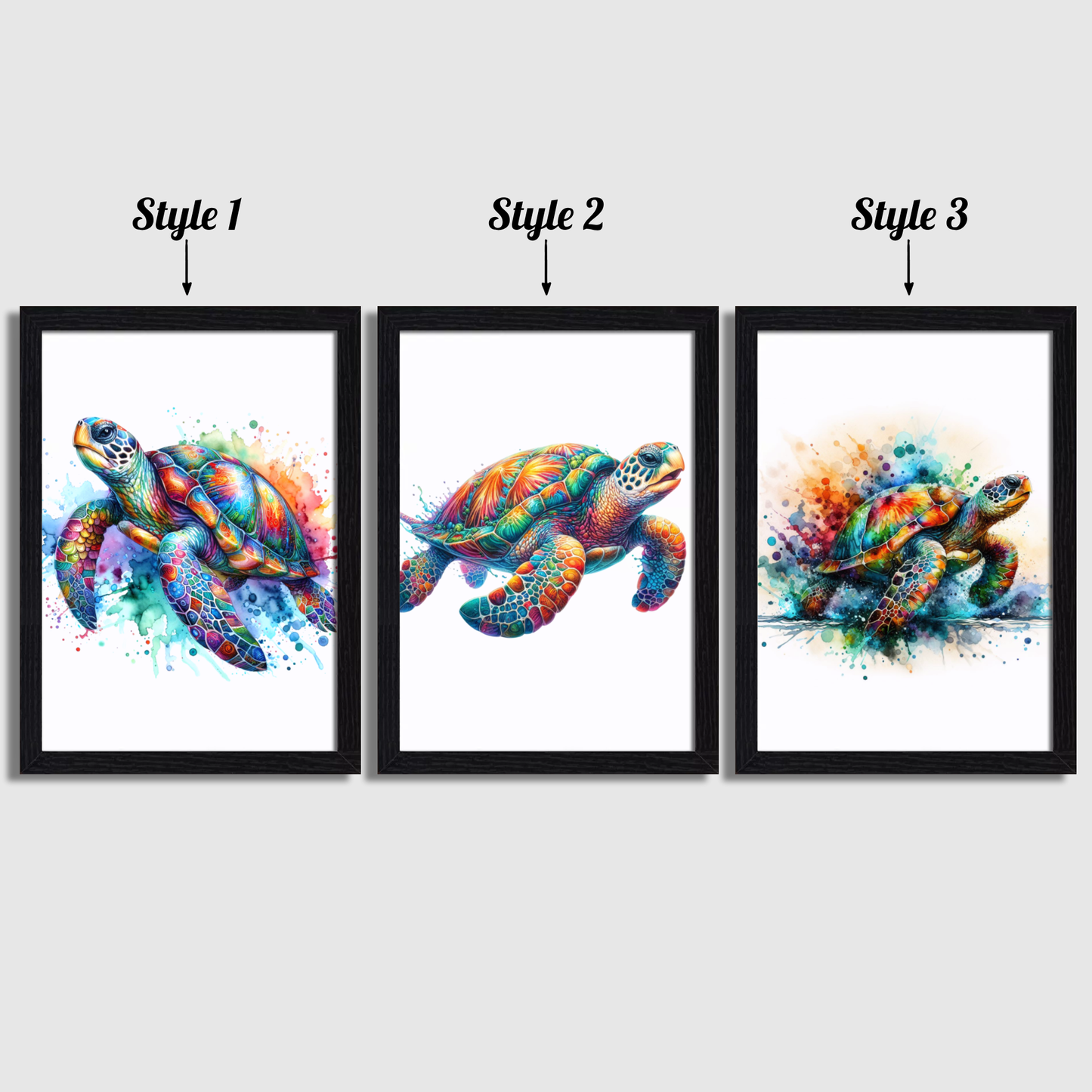 Sea Turtle Print Set