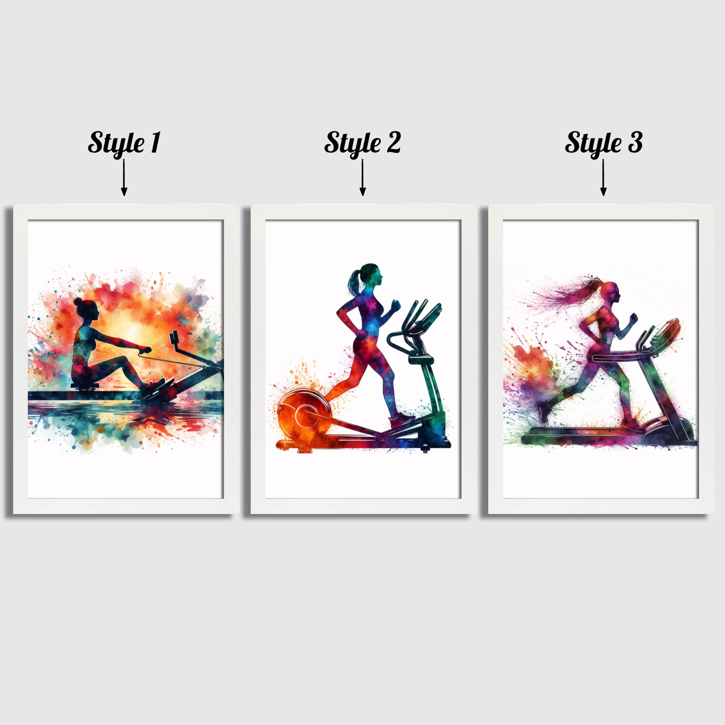 Women's Gym Rowing Print Set
