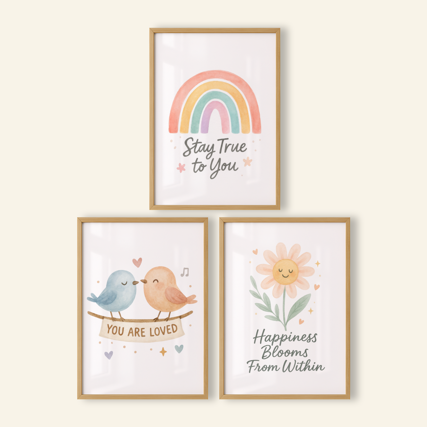 Colourful Encouragement Print Set - Rainbow & Positivity Collection Set of 3