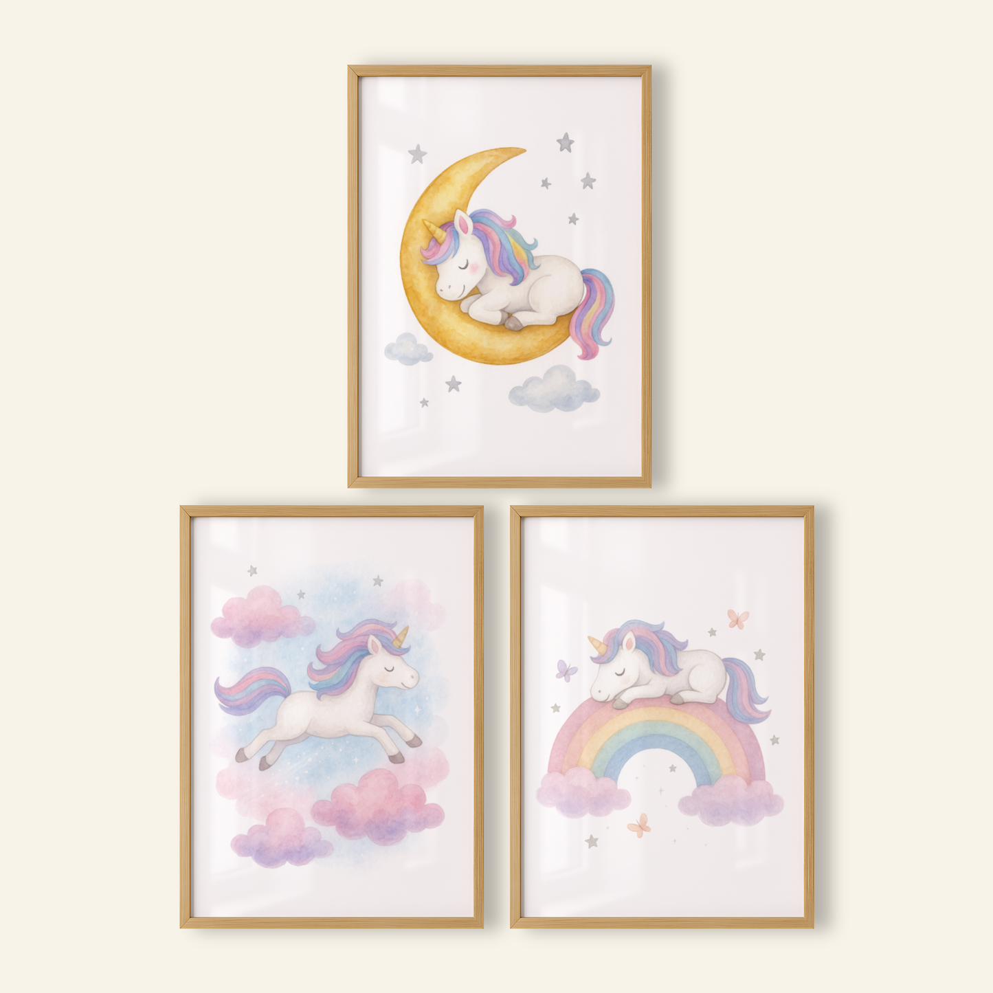 Dreamy Unicorn Adventures Print Set - Unicorns Collection Set of 3