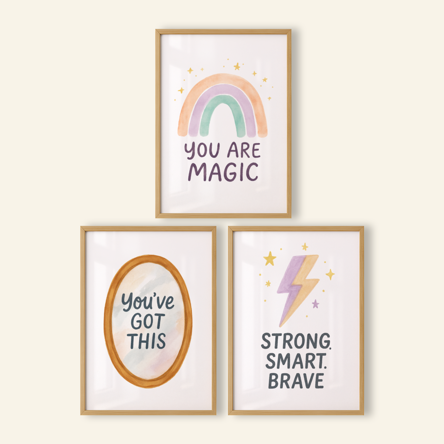 Confidence Boosters Print Set - Rainbow & Positivity Collection Set of 3