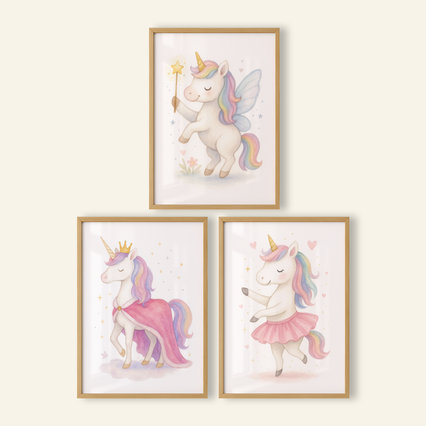Magical Dress Up Print Set - Unicorns Collection Set of 3