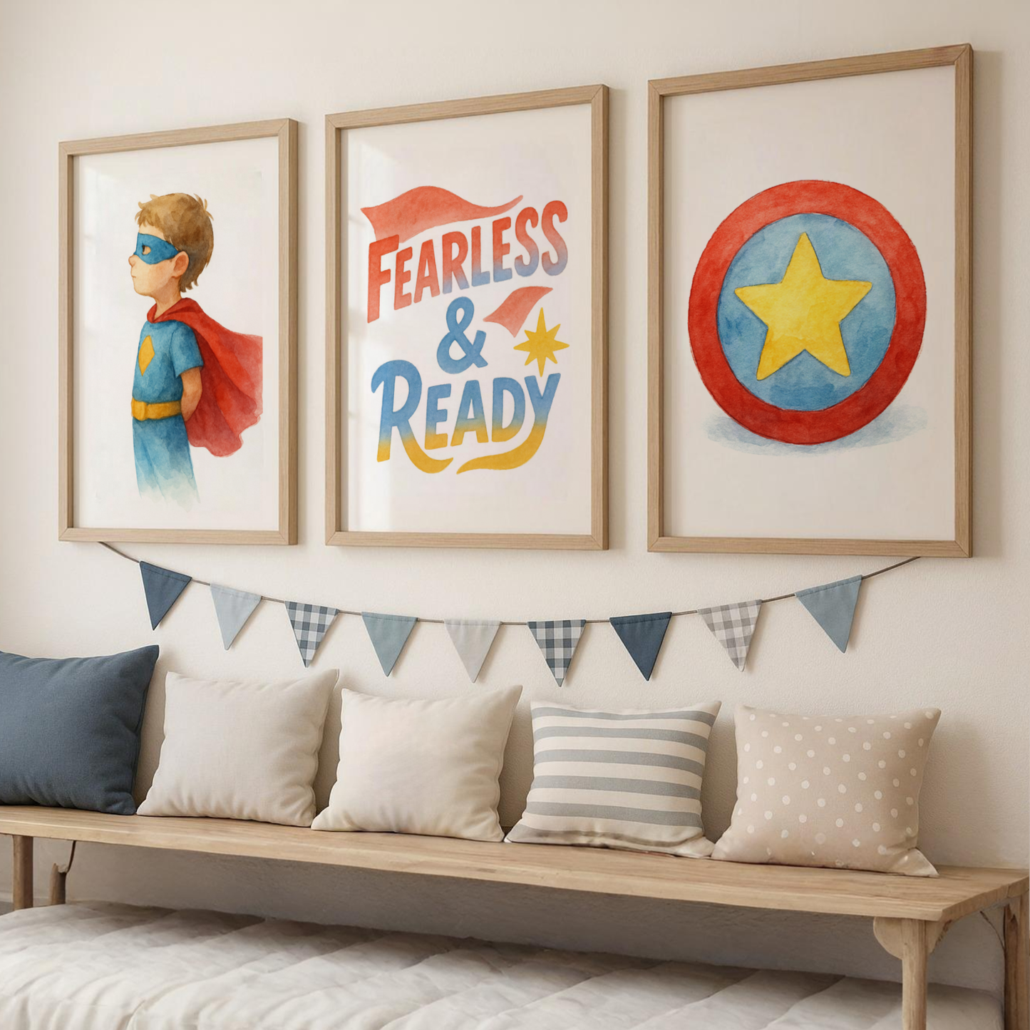 Fearless & Ready Print Set - Superhero Collection Set of 3