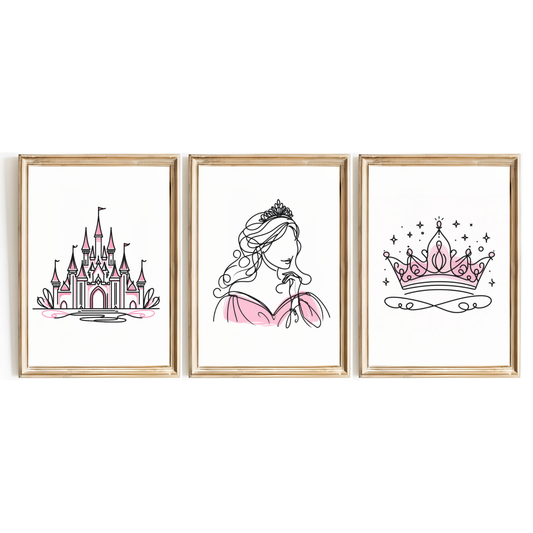 Pink Princess Print Set