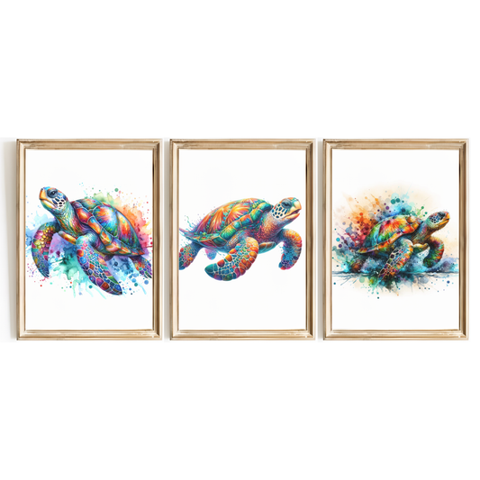 Sea Turtle Print Set