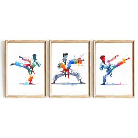 Boys Taekwondo Print Set