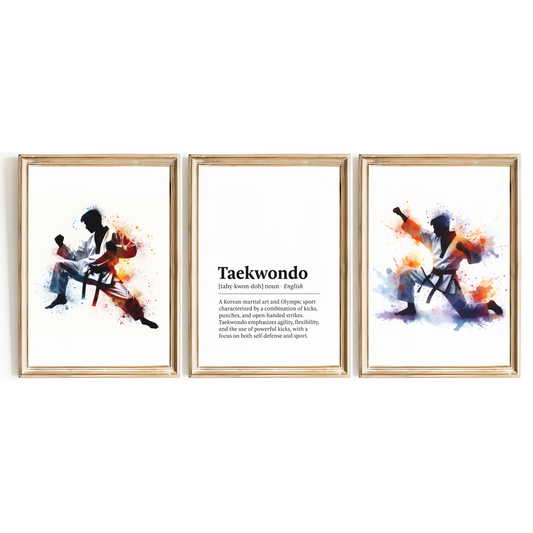Taekwondo Definition Print Set