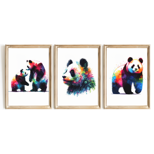 Panda Print Set