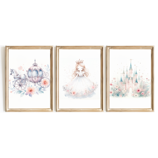 Princess Nursery Print Set