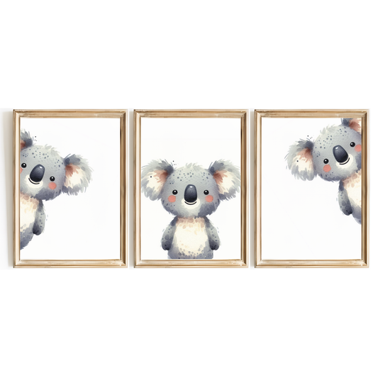 Peeking Koala Print Set