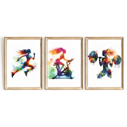 Women's Gym Print Set
