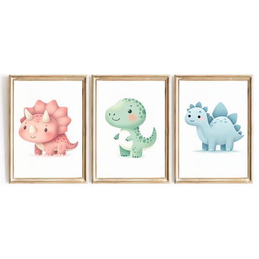 Kids Dinosaur Print Set