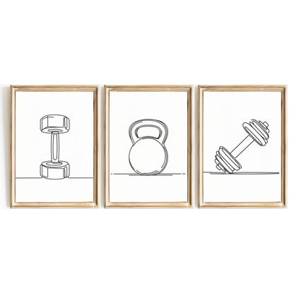 Minimalist Weights Print Set