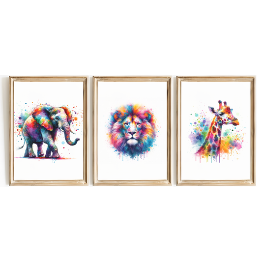 Colourful Animal Print Set