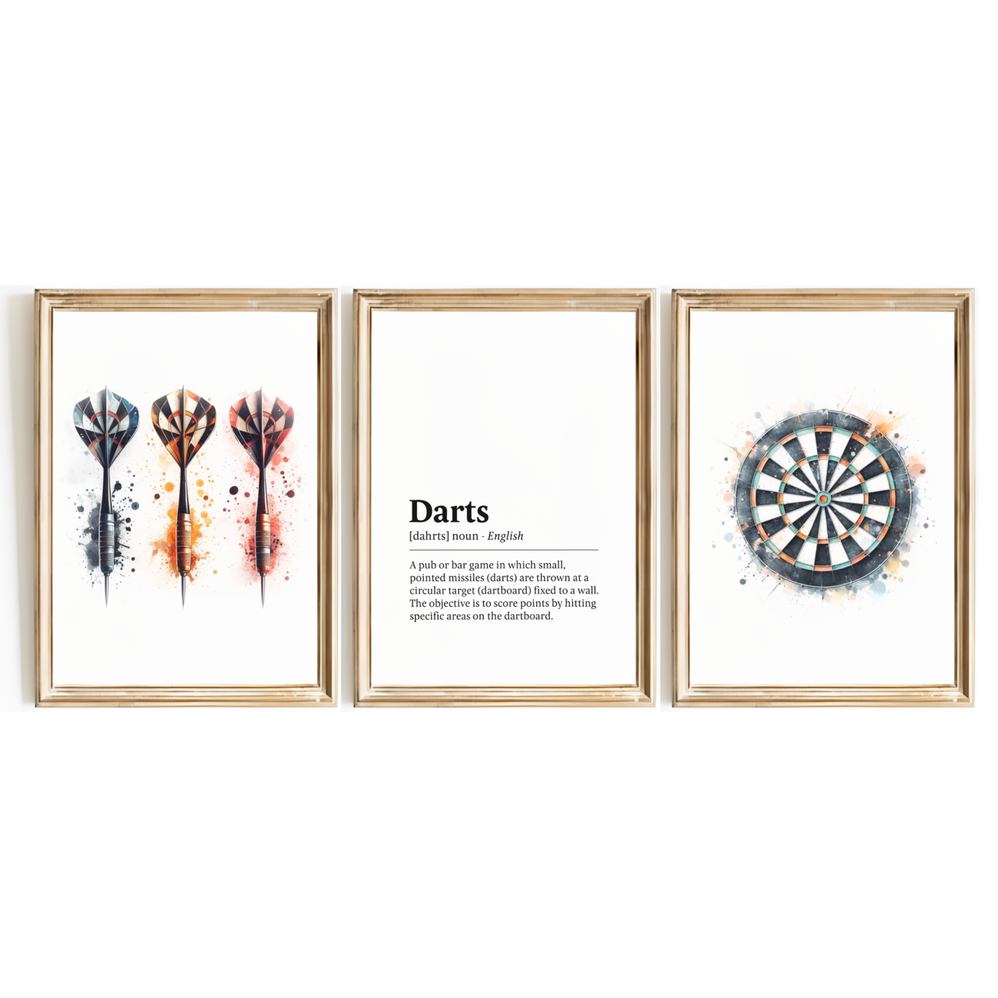 Darts Definition Print Set