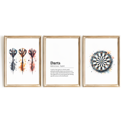 Darts Definition Print Set