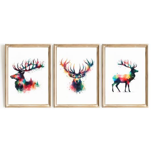 Deer Print Set