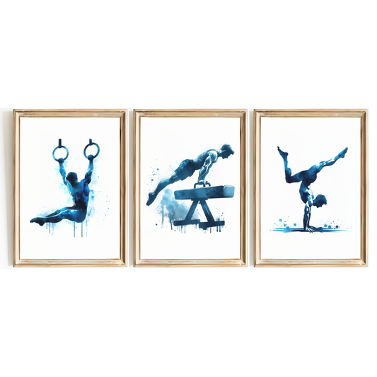 Boys Gymnastics Print Set