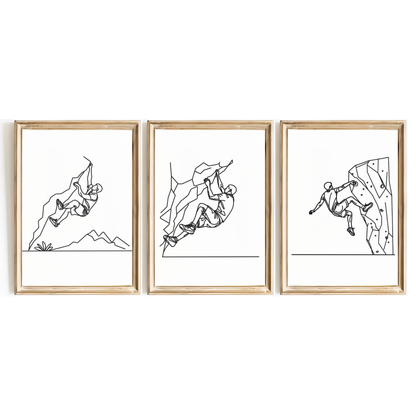 Minimal Climbing Print Set
