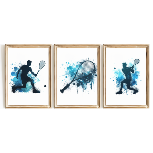 Blue Squash Print Set