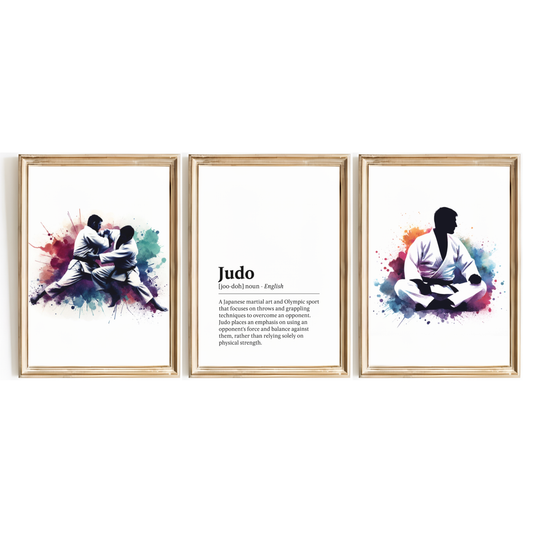 Judo Definition Print Set