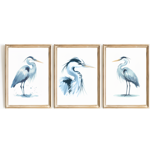 Great Blue Heron Print Set
