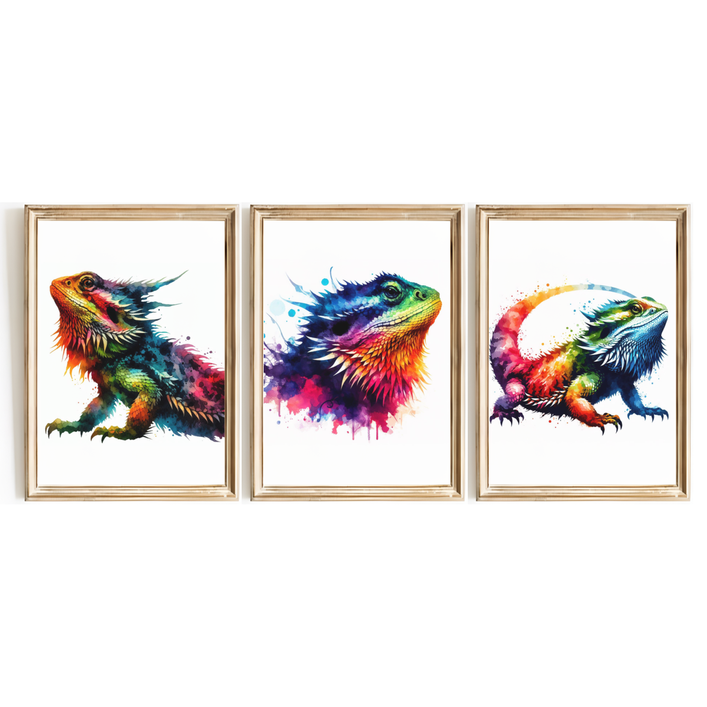 Bearded Dragon Print Set
