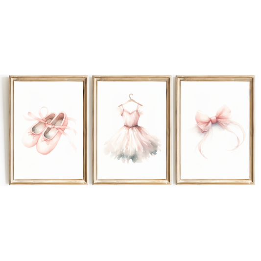 Watercolour Ballet Print Set
