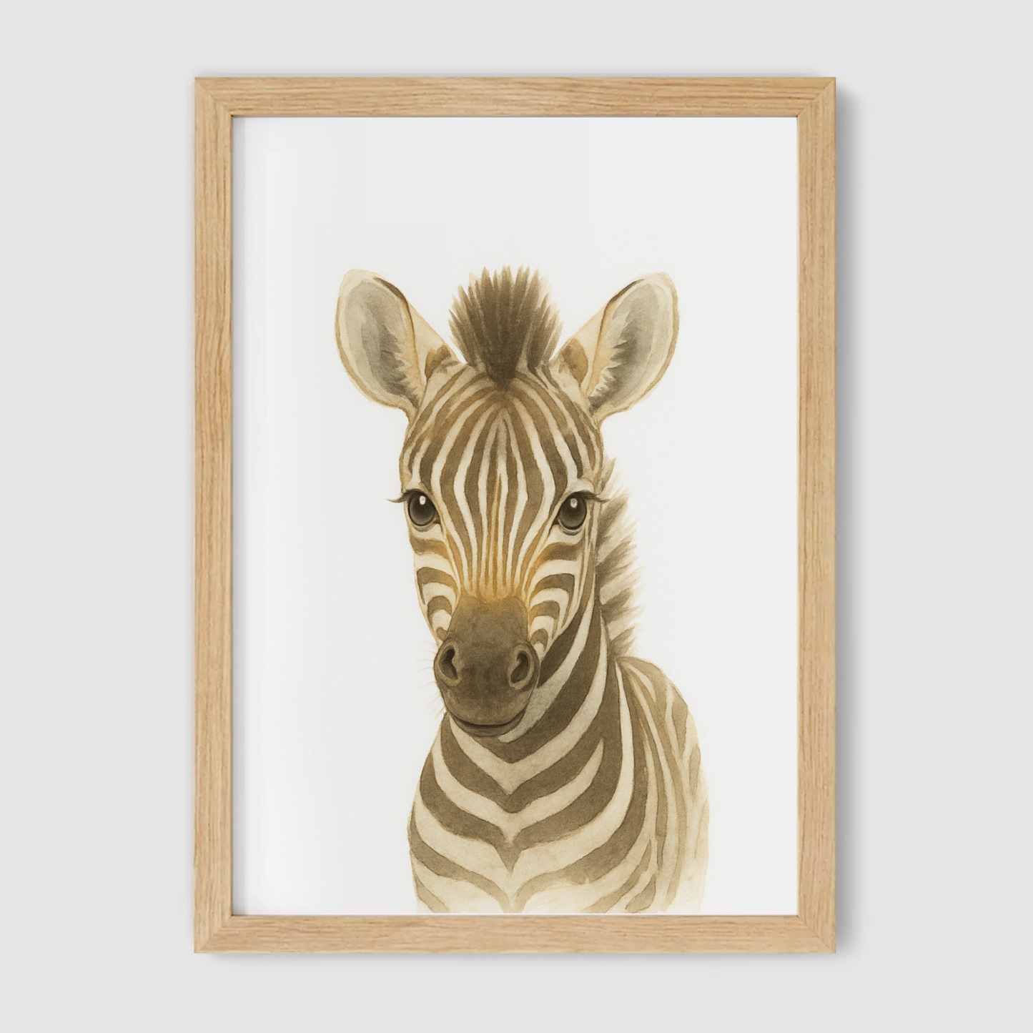 Baby Zebra Nursery Print - Safari Animal Collection