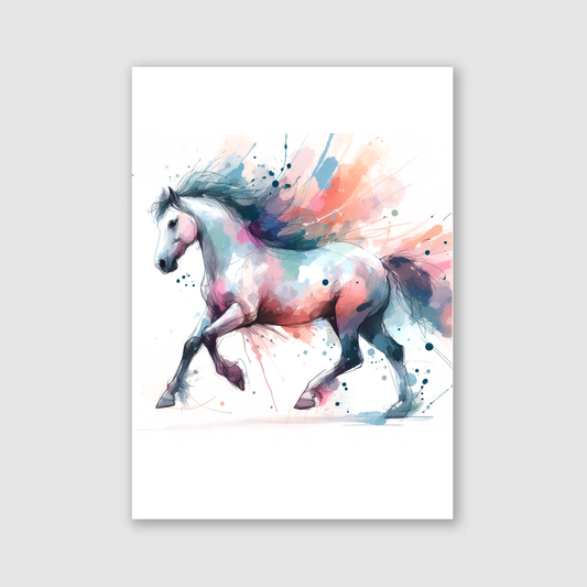 Pastel Horse Print - Horse & Pony Collection