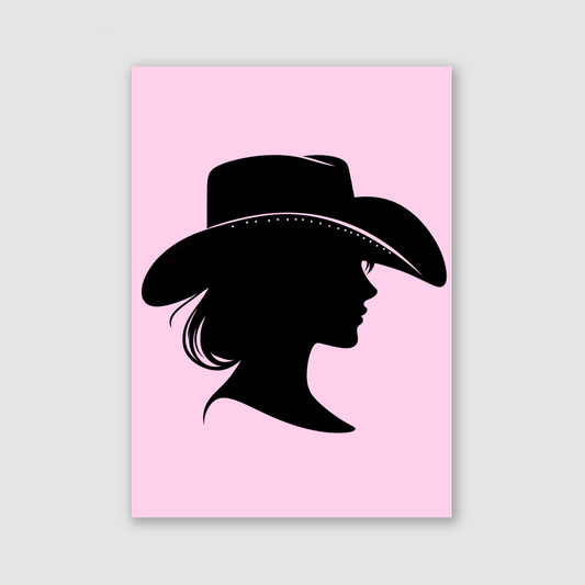 Pink & Black Cowgirl Print - Horse & Pony Collection