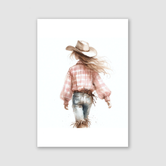 Pink Cowgirl Print - Horse & Pony Collection