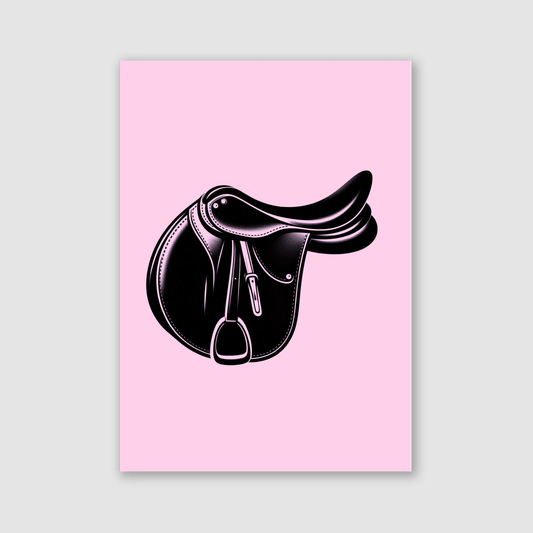 Pink Saddle Print - Horse & Pony Collection