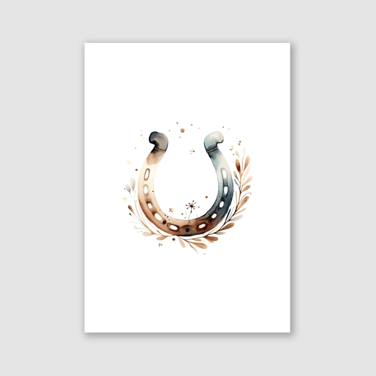 Brown Horseshoe Print - Horse & Pony Collection