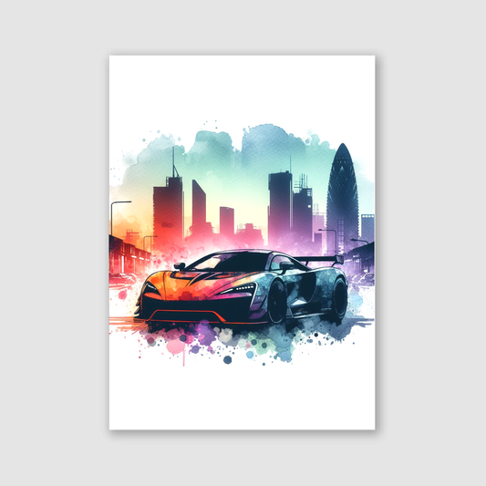 City Supercar Print - Vehicles Collection