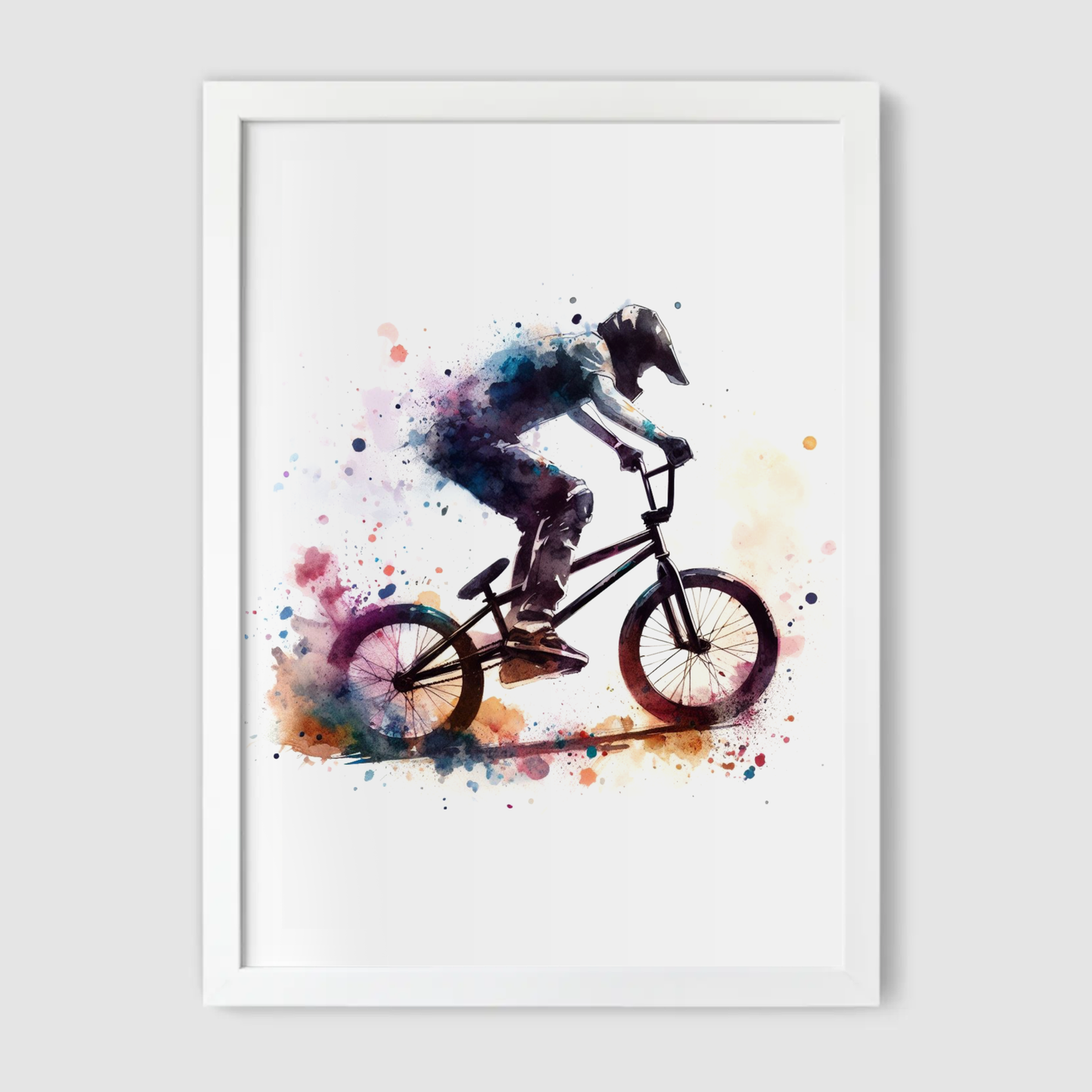 Colourful BMX Print - Biking & BMX Collection