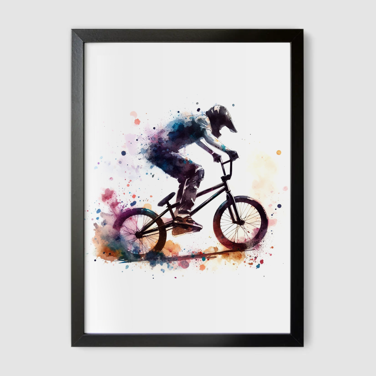 Colourful BMX Print - Biking & BMX Collection