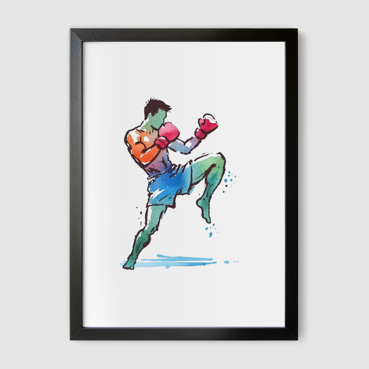 Pastel Muay Thai Print - Combat Collection