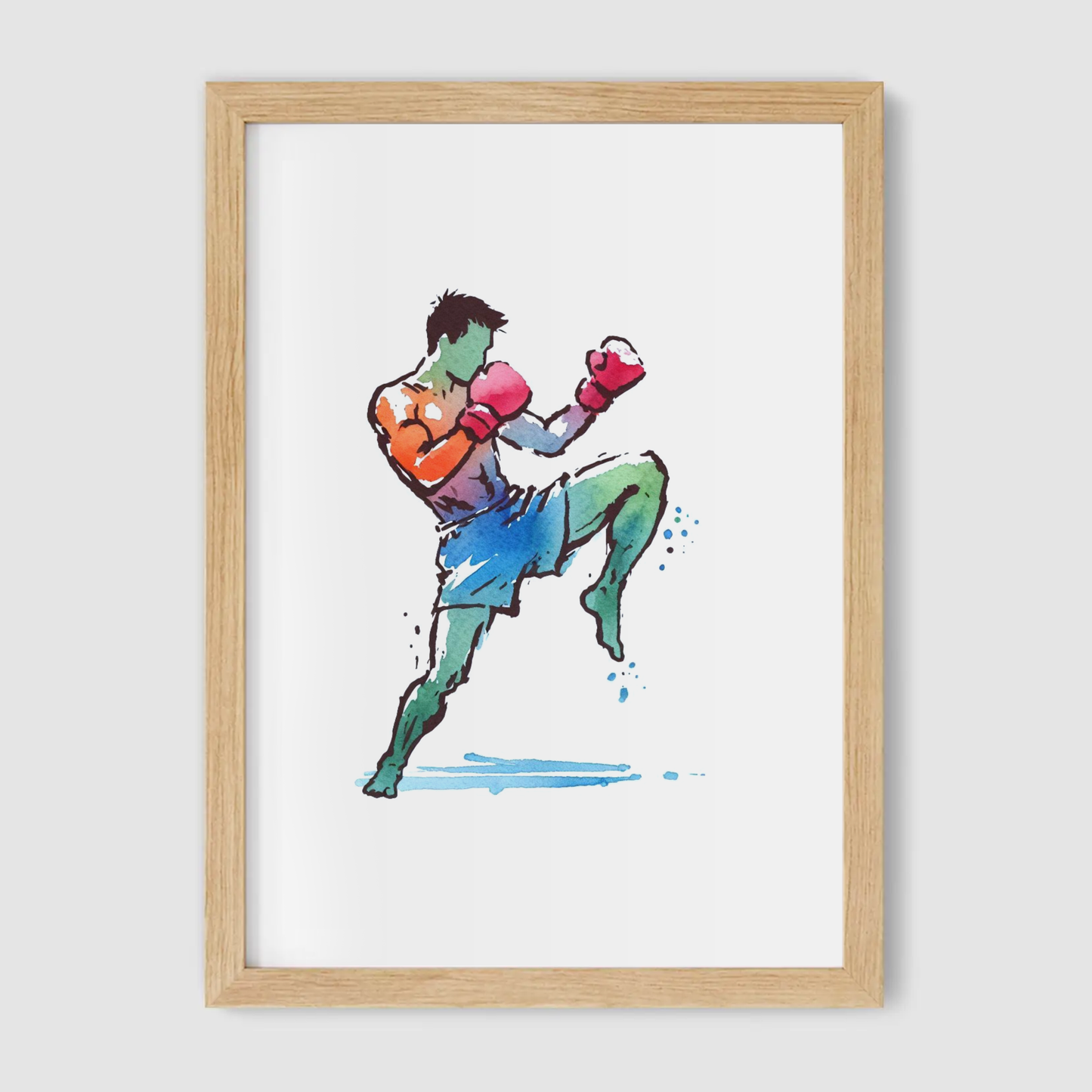 Pastel Muay Thai Print - Combat Collection