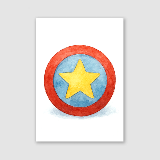 Superhero Shield Print - Superhero Collection