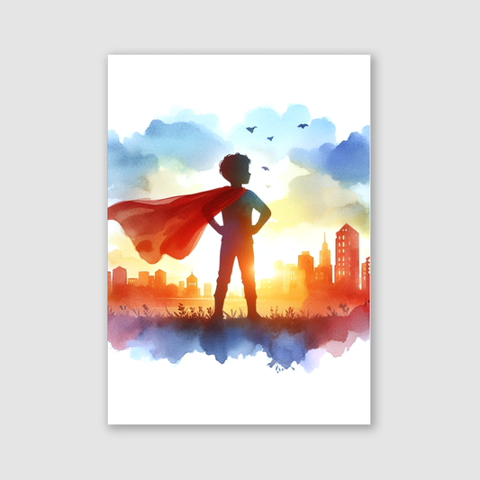 Boy Superhero Print - Superhero Collection