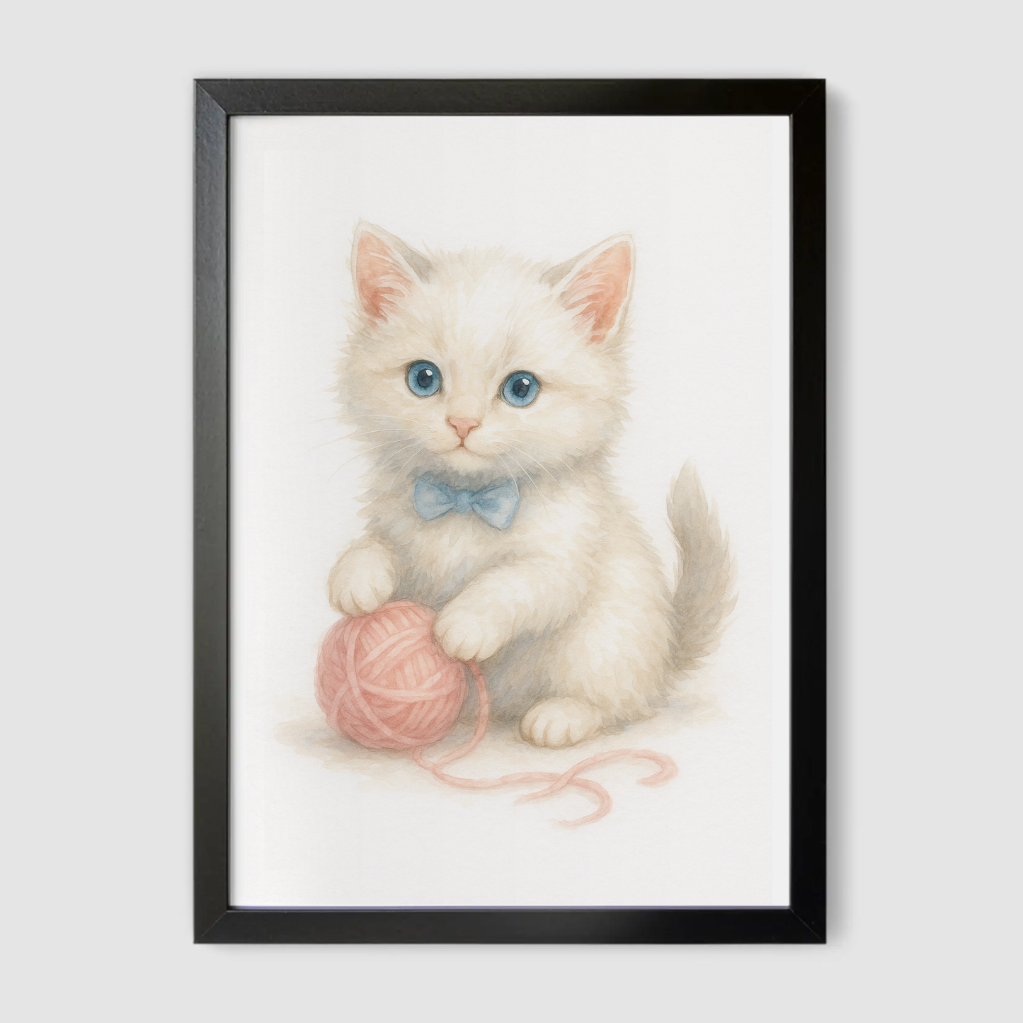 Kitten With Yarn Print - Cute Pets Collection